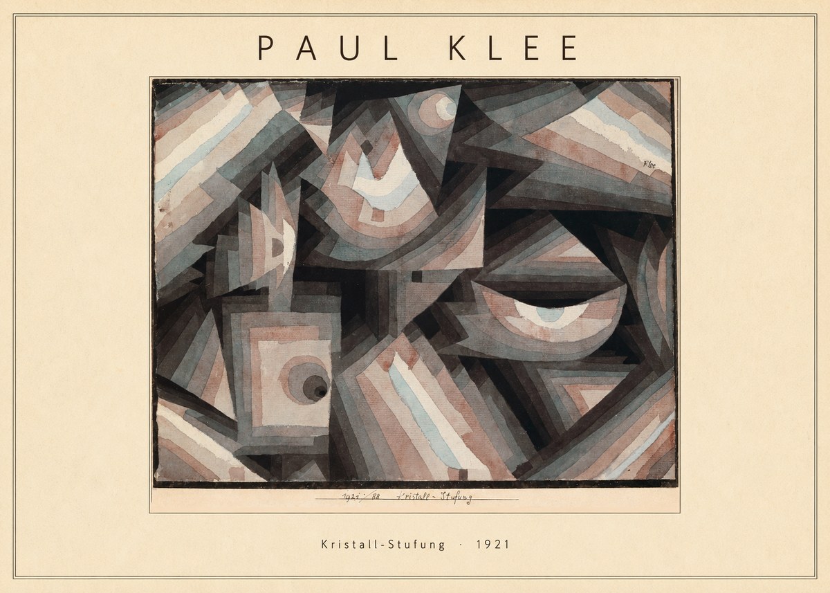 Paul Klee Kristall-stufung I No4 - Plakát