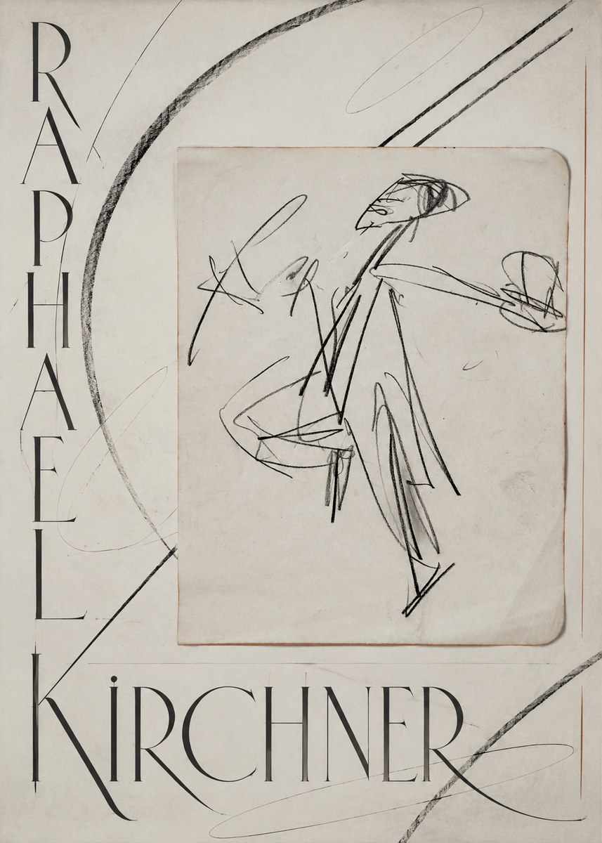 Raphael Kirchner Dynamic Dancer Sketch No5 - Plakát