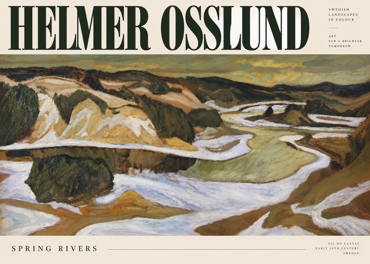Helmer Osslund Spring Flood No3 - Plakát