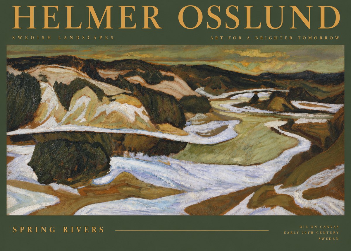 Helmer Osslund Spring Flood No4 - Plakát