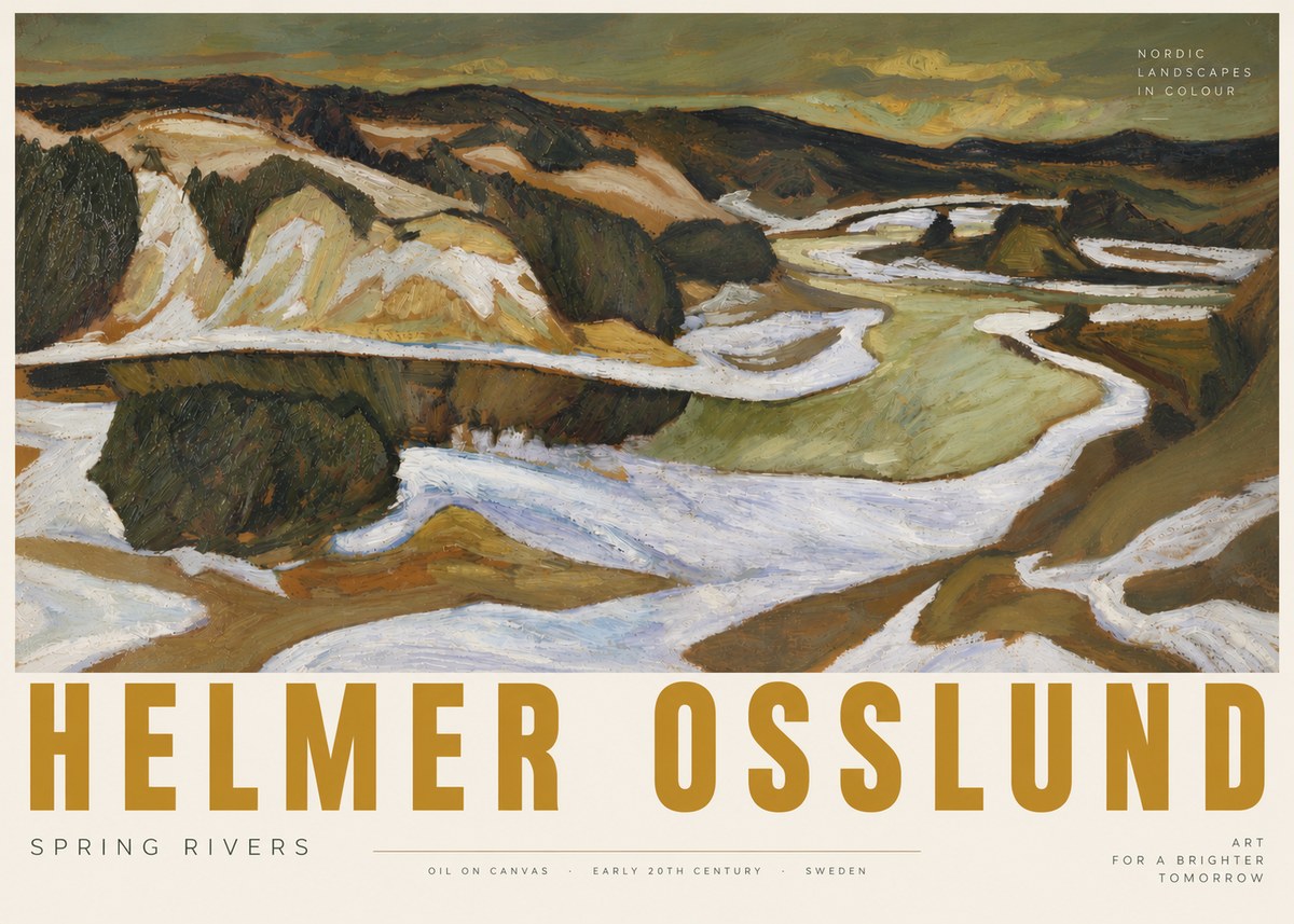 Helmer Osslund Spring Flood No6 - Plakát