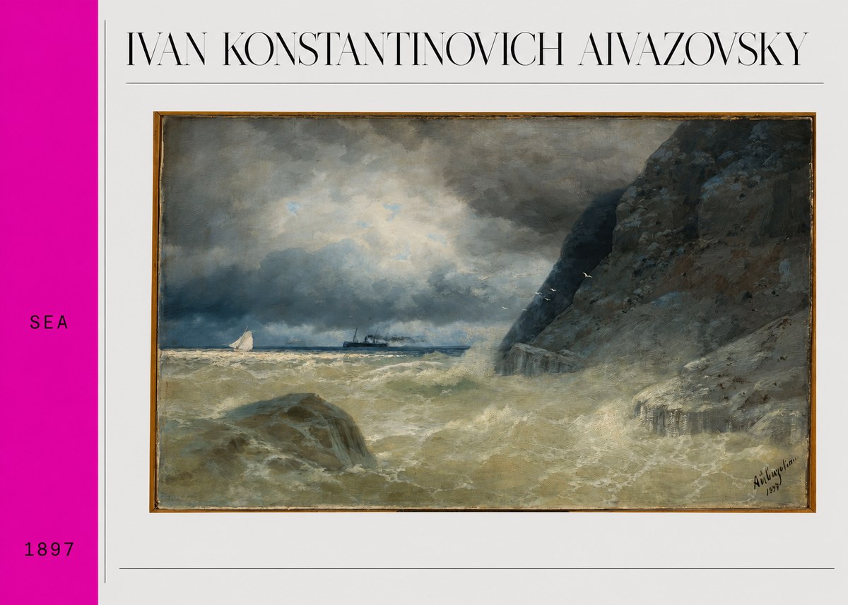 Ivan Konstantinovich Aivazovsky Sea No3 - Plakát