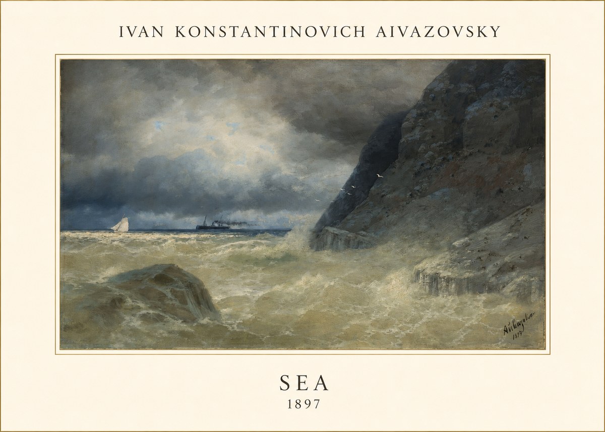Ivan Konstantinovich Aivazovsky Sea No4 - Plakát