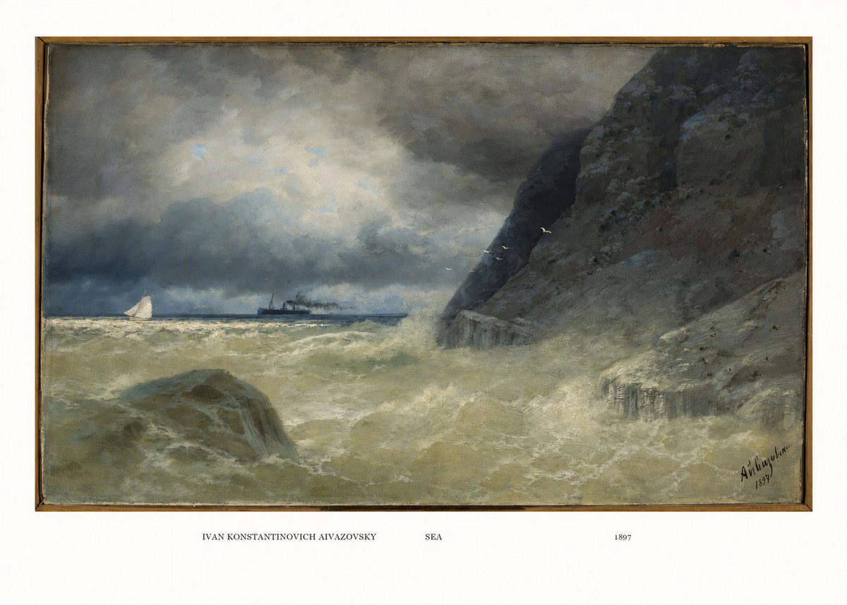 Ivan Konstantinovich Aivazovsky Sea No5 - Plakát