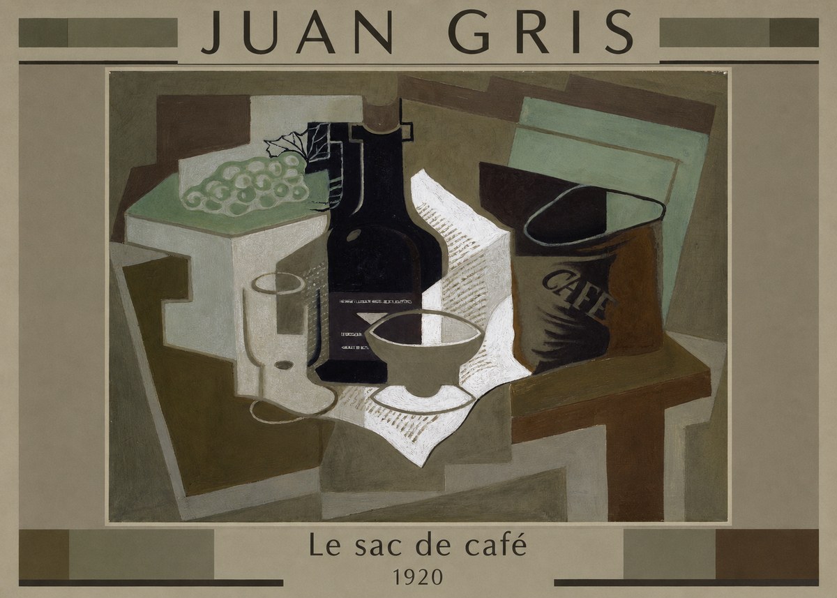Juan Gris Le Sac De Café No1 - Plakát