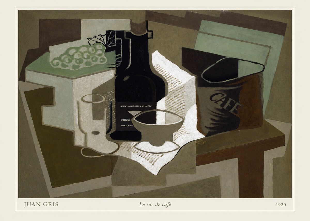 Juan Gris Le Sac De Café No6 - Plakát
