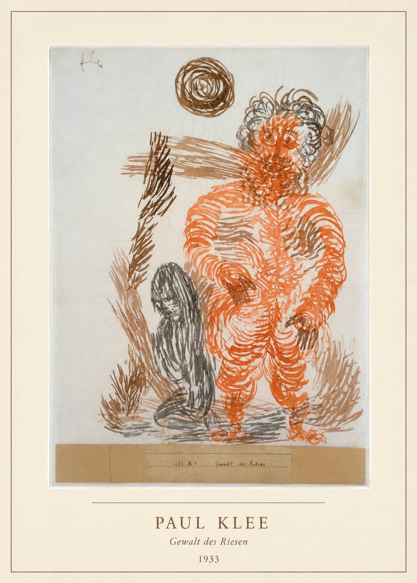 Paul Klee Gewalt Des Riesen II No4 - Plakát