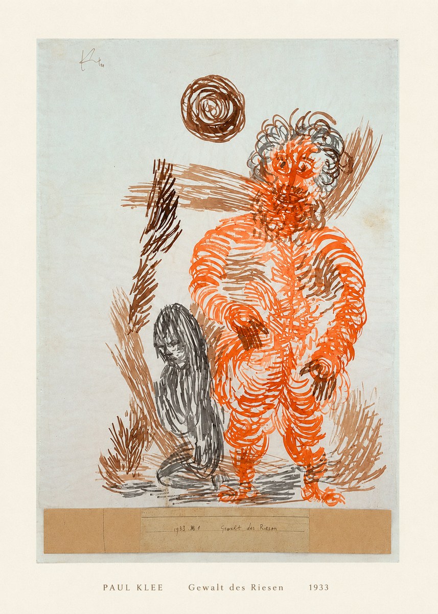 Paul Klee Gewalt Des Riesen II No5 - Plakát