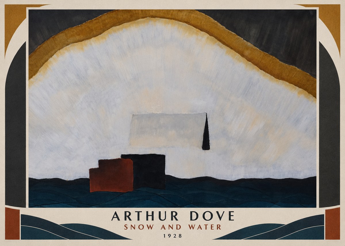 Arthur Dove Snow and Water No1 - Plakát