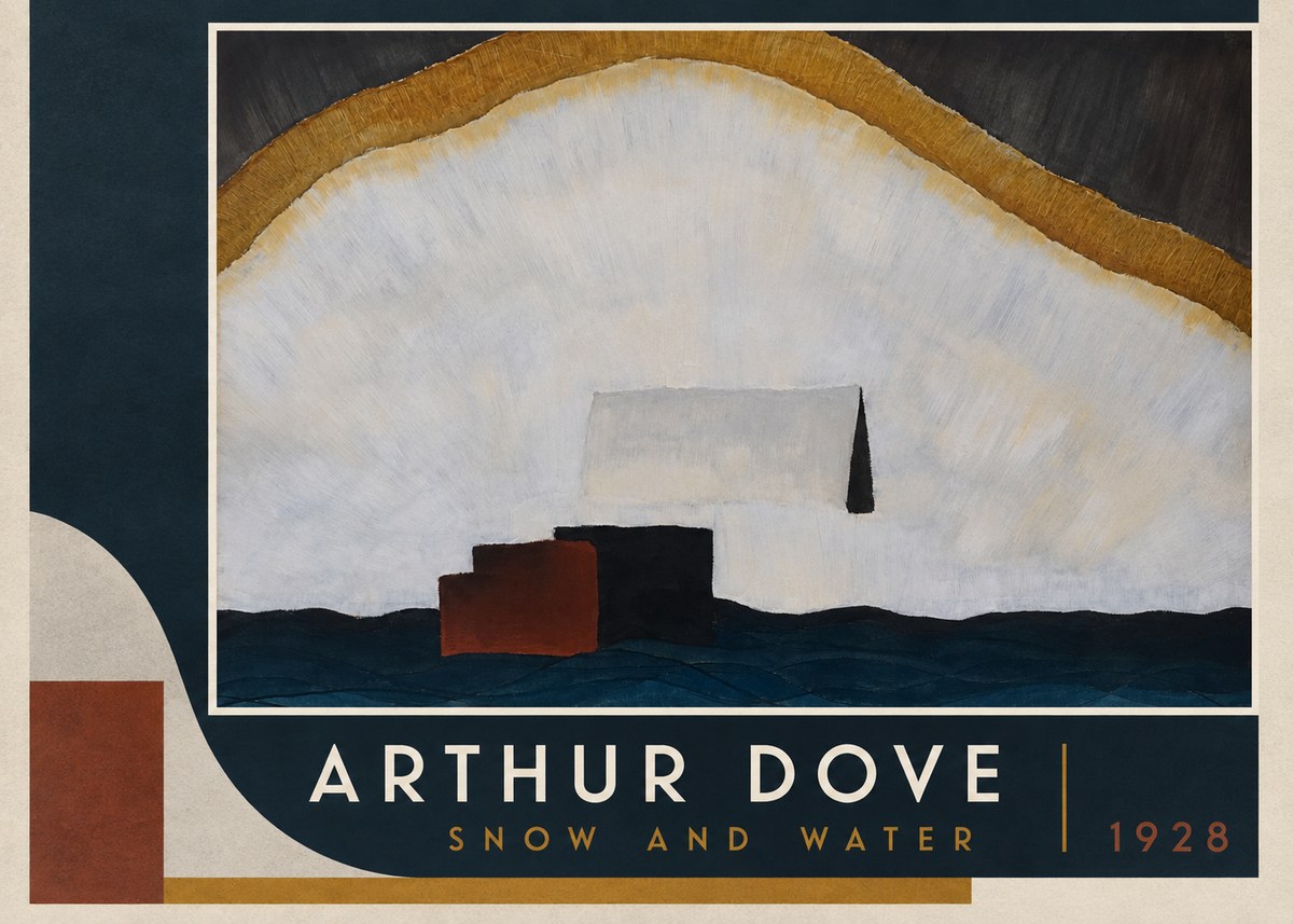 Arthur Dove Snow and Water No2 - Plakát