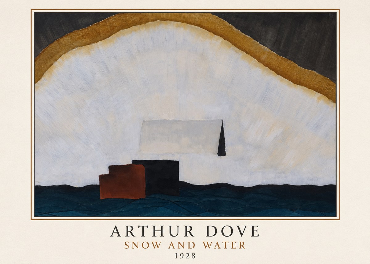 Arthur Dove Snow and Water No3 - Plakát