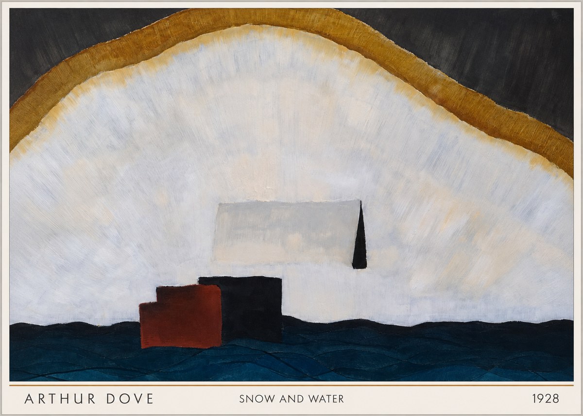 Arthur Dove Snow and Water No5 - Plakát