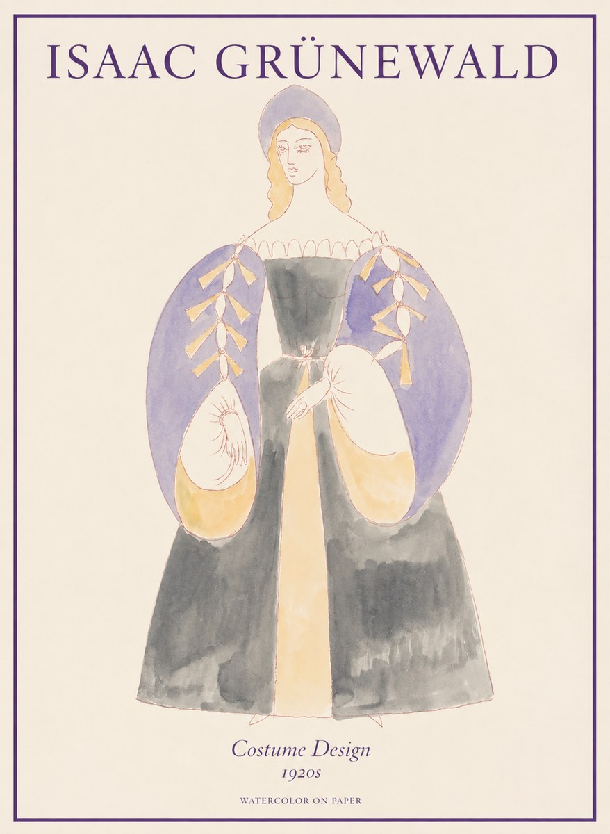 Isaac Grünewald Costume Design XIV No1 - Plakát