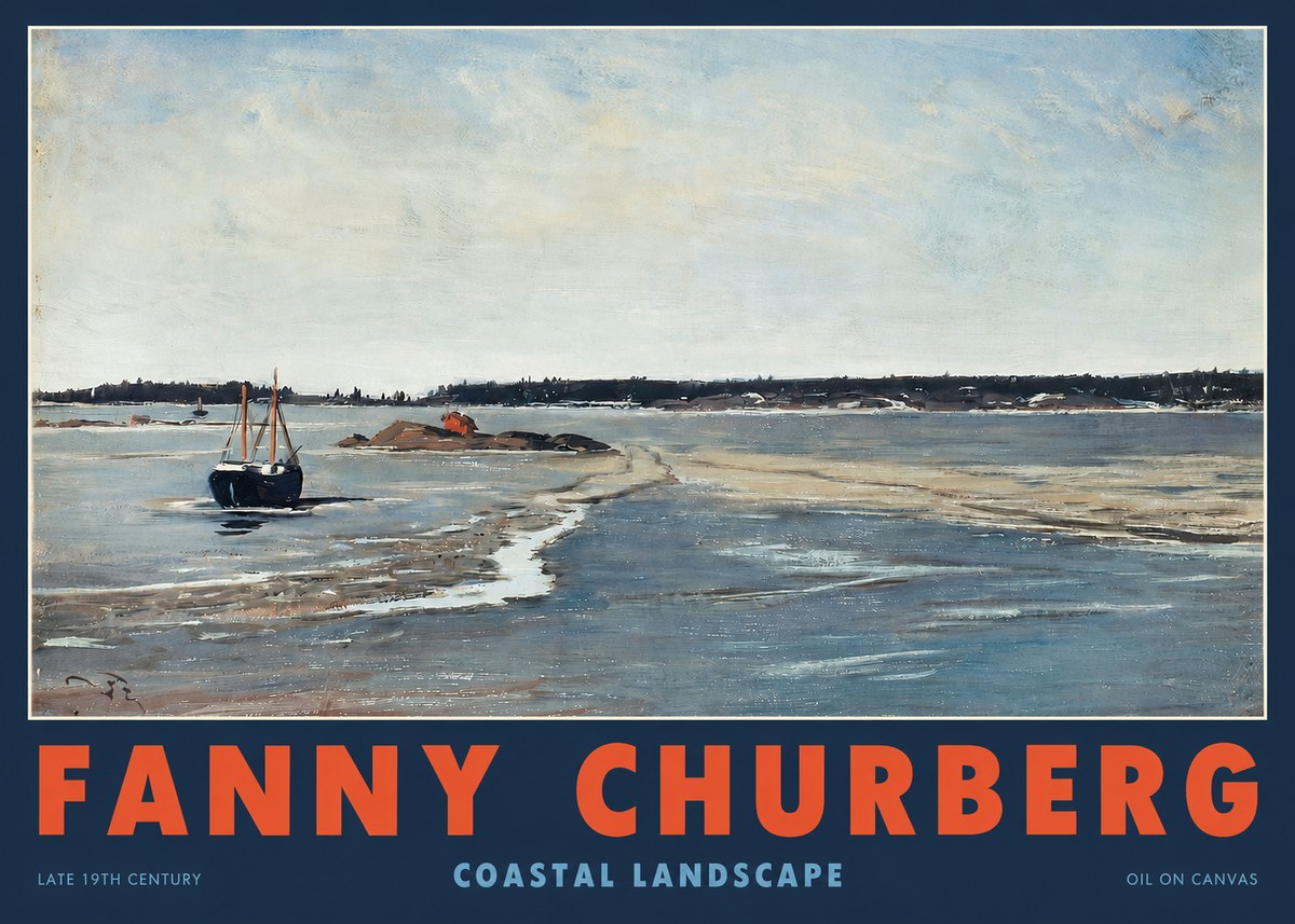 Fanny Churberg Coastal Landscape No2 - Plakát