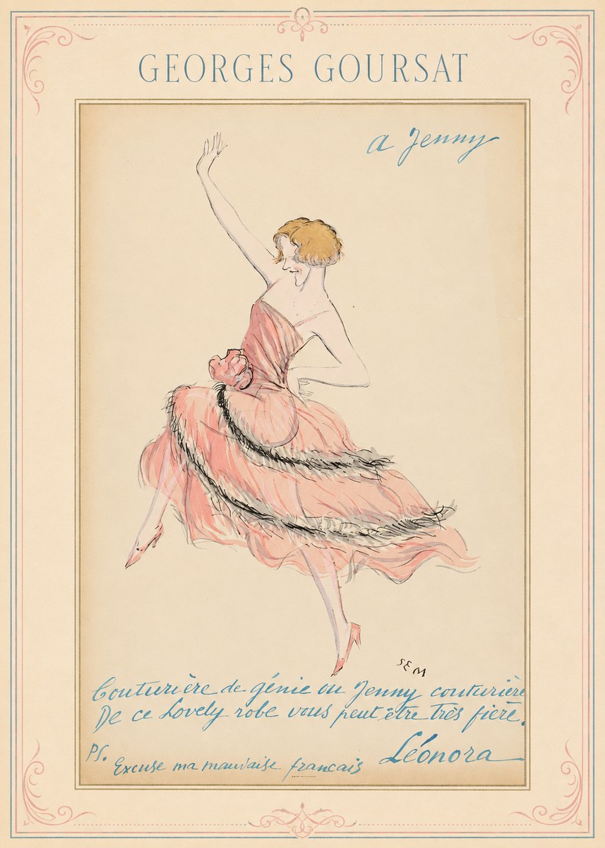 Georges Goursat A Jenny No1 - Plakát