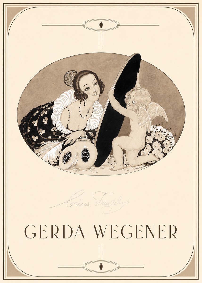 Gerda Wegener Crème Teindelys II No1 - Plakát