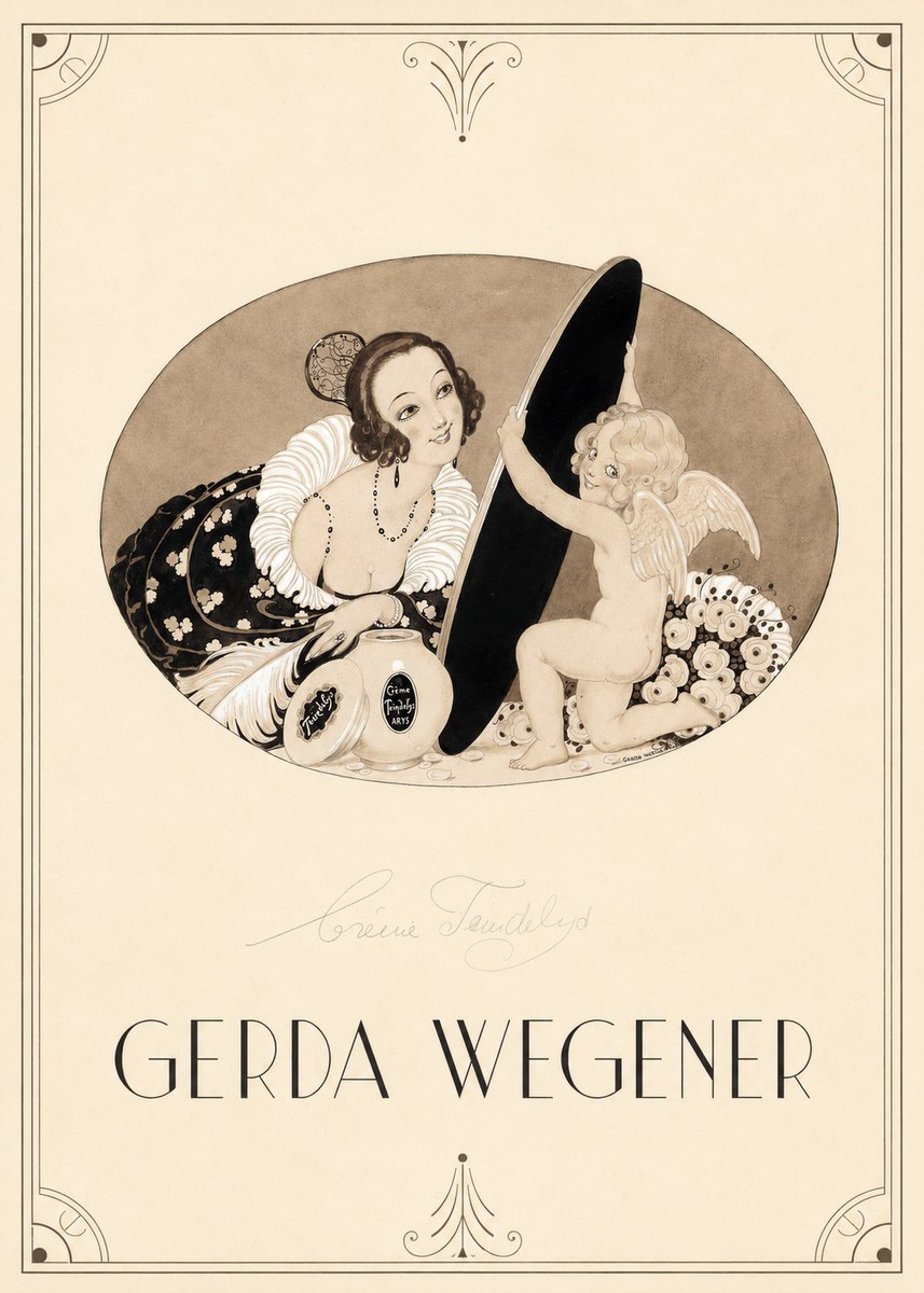Gerda Wegener Crème Teindelys II No2 - Plakát