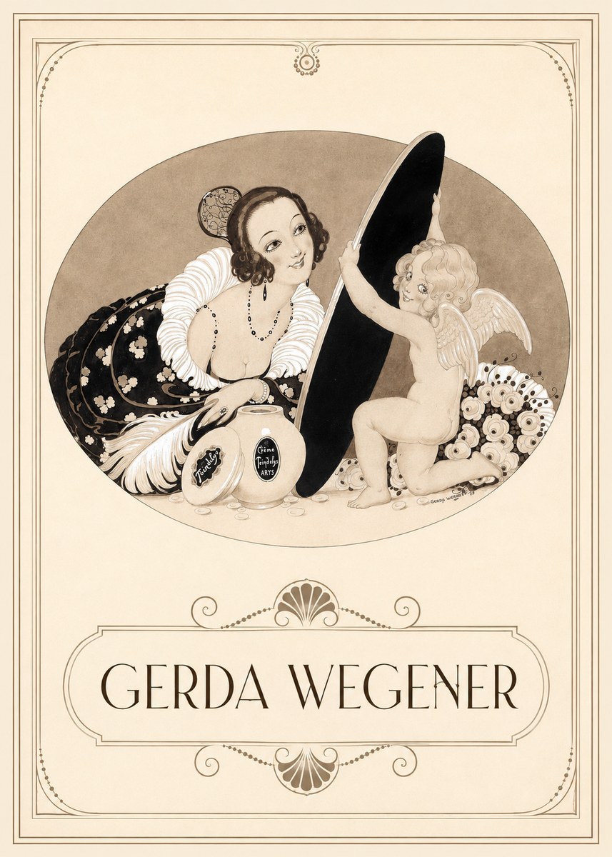 Gerda Wegener Crème Teindelys II No3 - Plakát