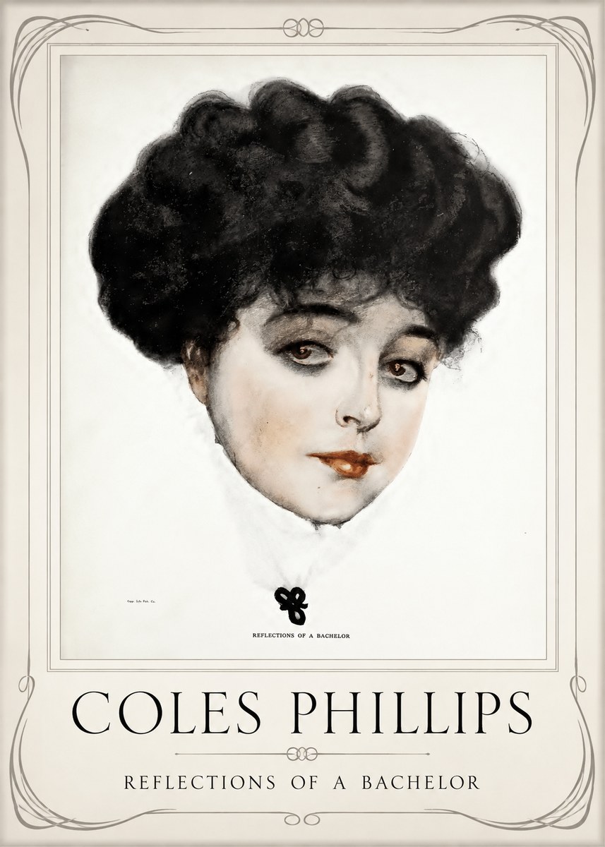 Coles Phillips Reflections of a Bachelor No1 - Plakát