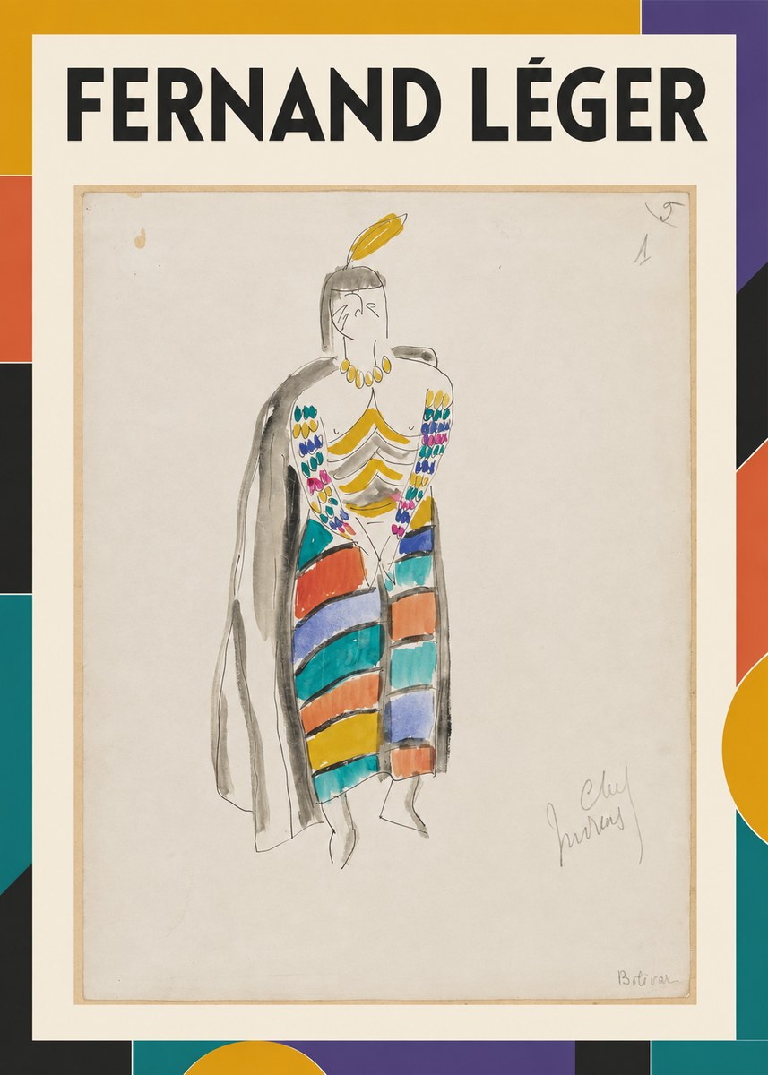 Fernand Léger Chef Moreau No4 - Plakát
