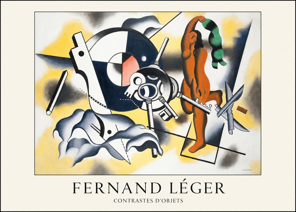 Fernand Léger Contrastes D'objets No2 - Plakát