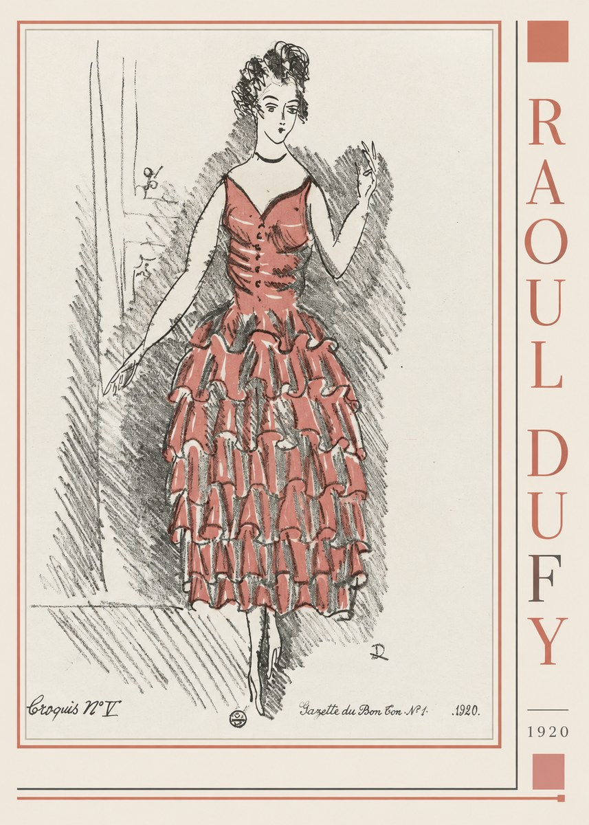 Raoul Dufy Croquis N°v No2 - Plakát
