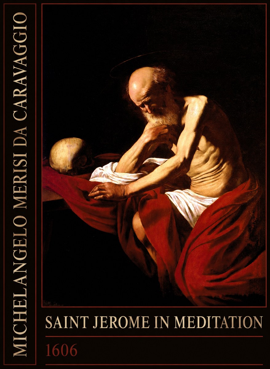 Michelangelo Merisi da Caravaggio Saint Jerome in Meditation I No2 - Plakát