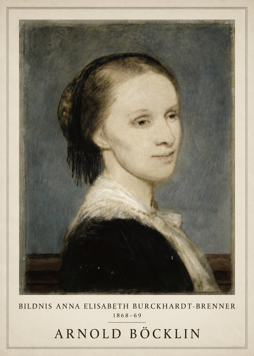 Arnold Böcklin Bildnis Anna Elisabeth Burckhardt-brenner No1 - Plakát