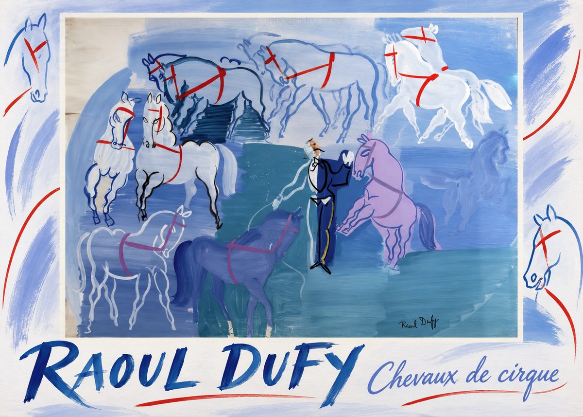 Raoul Dufy Chevaux De Cirque No1 - Plakát