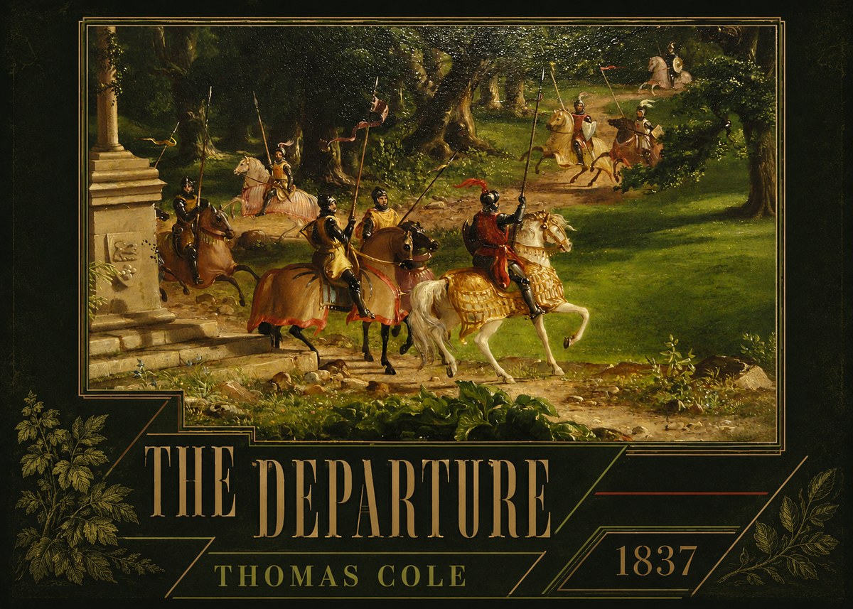Thomas Cole The Departure III No3 - Plakát