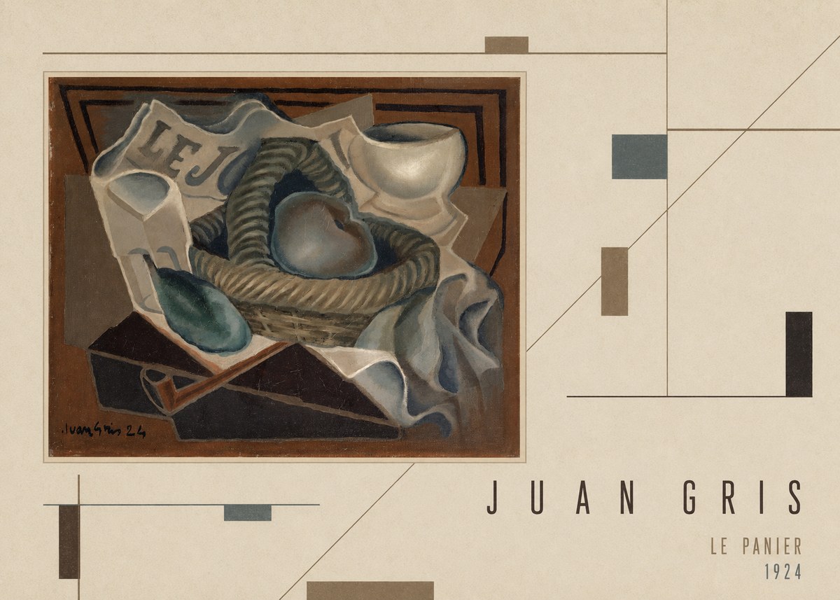 Juan Gris Le Panier No4 - Plakát