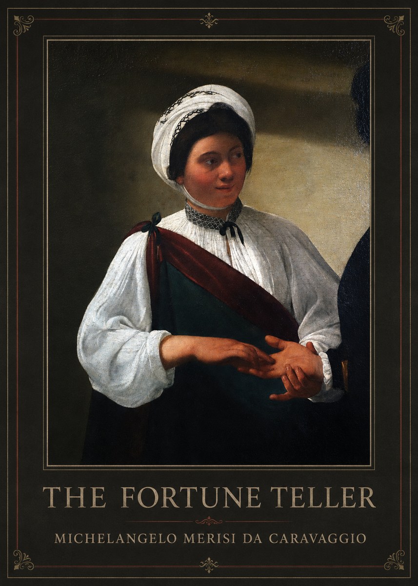 Michelangelo Merisi da Caravaggio The Fortune Teller IV No1 - Plakát