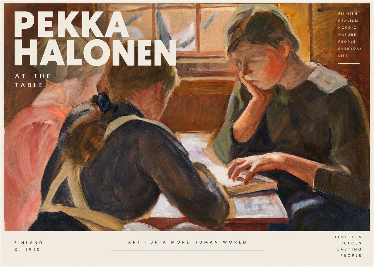 Pekka Halonen At the Table No4 - Plakát