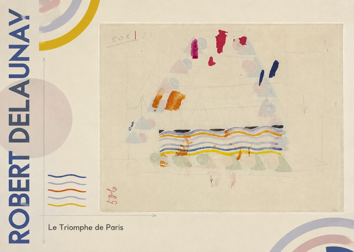 Robert Delaunay Le Triomphe De Paris V No5 - Plakát