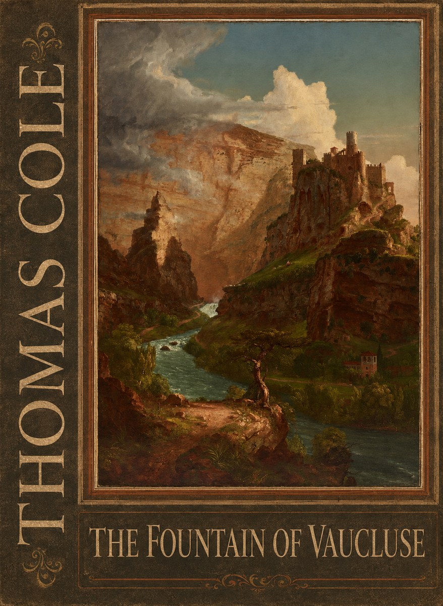 Thomas Cole The Fountain of Vaucluse II No2 - Plakát