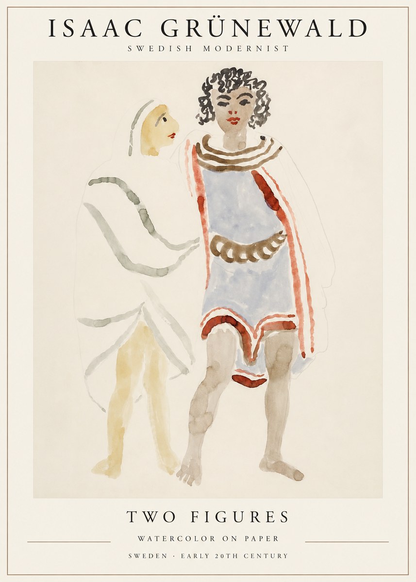 Isaac Grünewald Figures No2 - Plakát