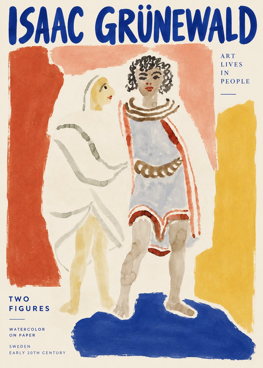 Isaac Grünewald Figures No3 - Plakát