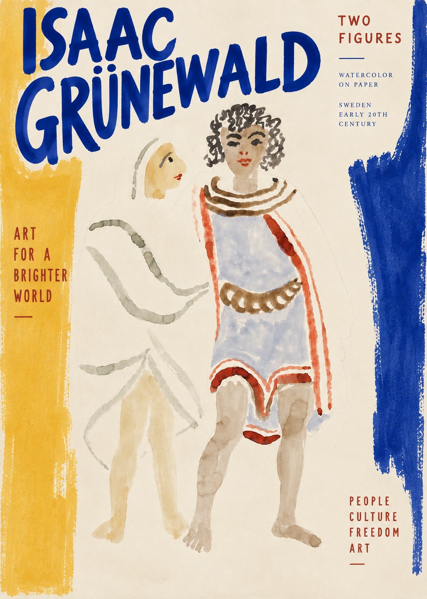 Isaac Grünewald Figures No5 - Plakát
