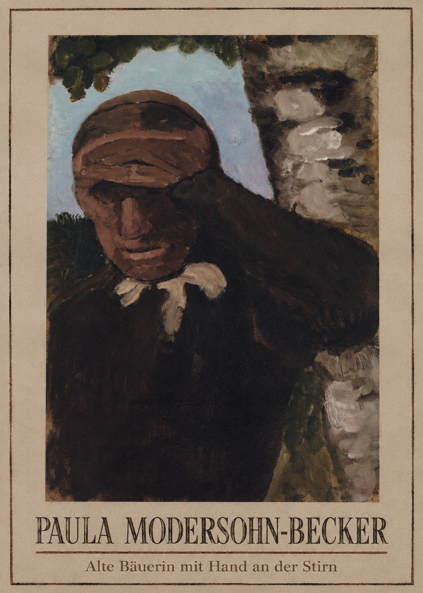 Paula Modersohn-Becker Alte Bäuerin Mit Hand an Der Stirn No1 - Plakát