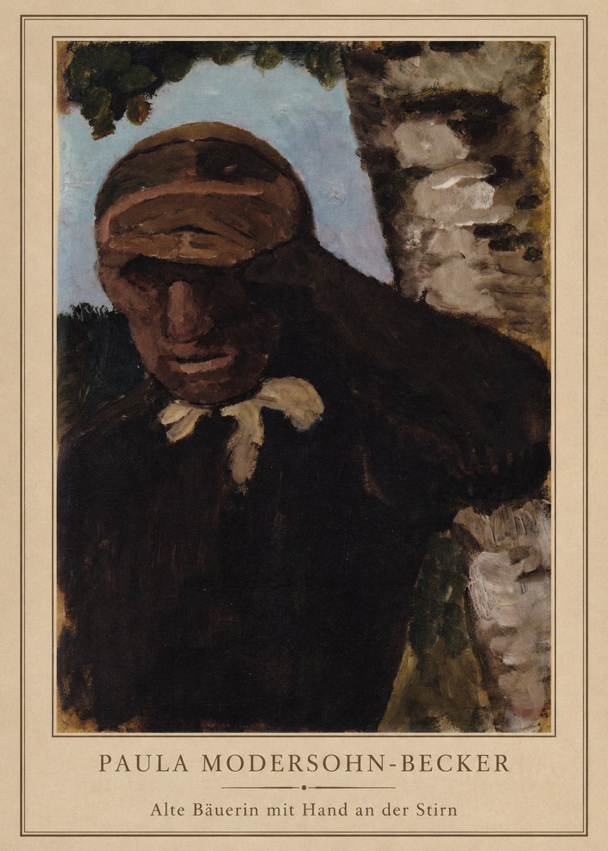 Paula Modersohn-Becker Alte Bäuerin Mit Hand an Der Stirn No3 - Plakát