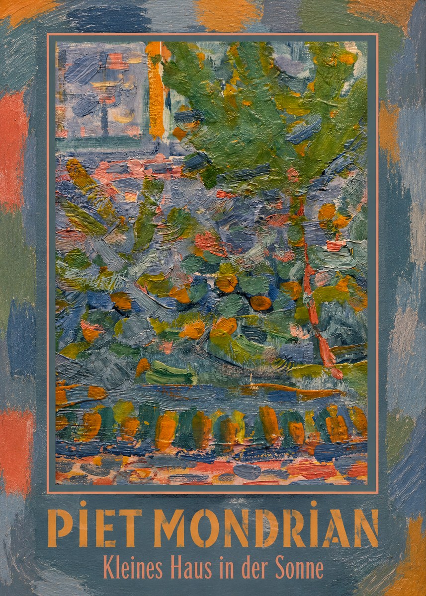 Piet Mondrian Kleines Haus in Der Sonne III No1 - Plakát