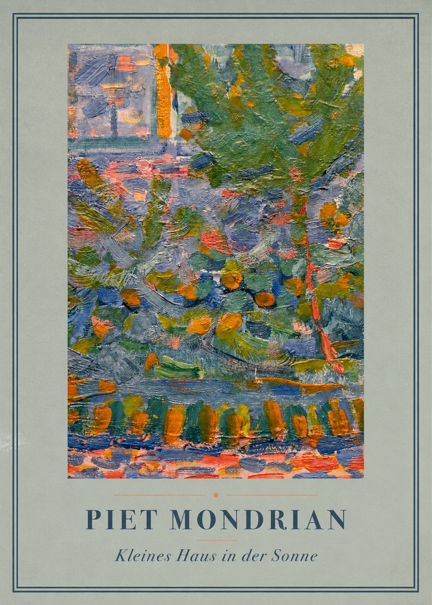 Piet Mondrian Kleines Haus in Der Sonne III No4 - Plakát