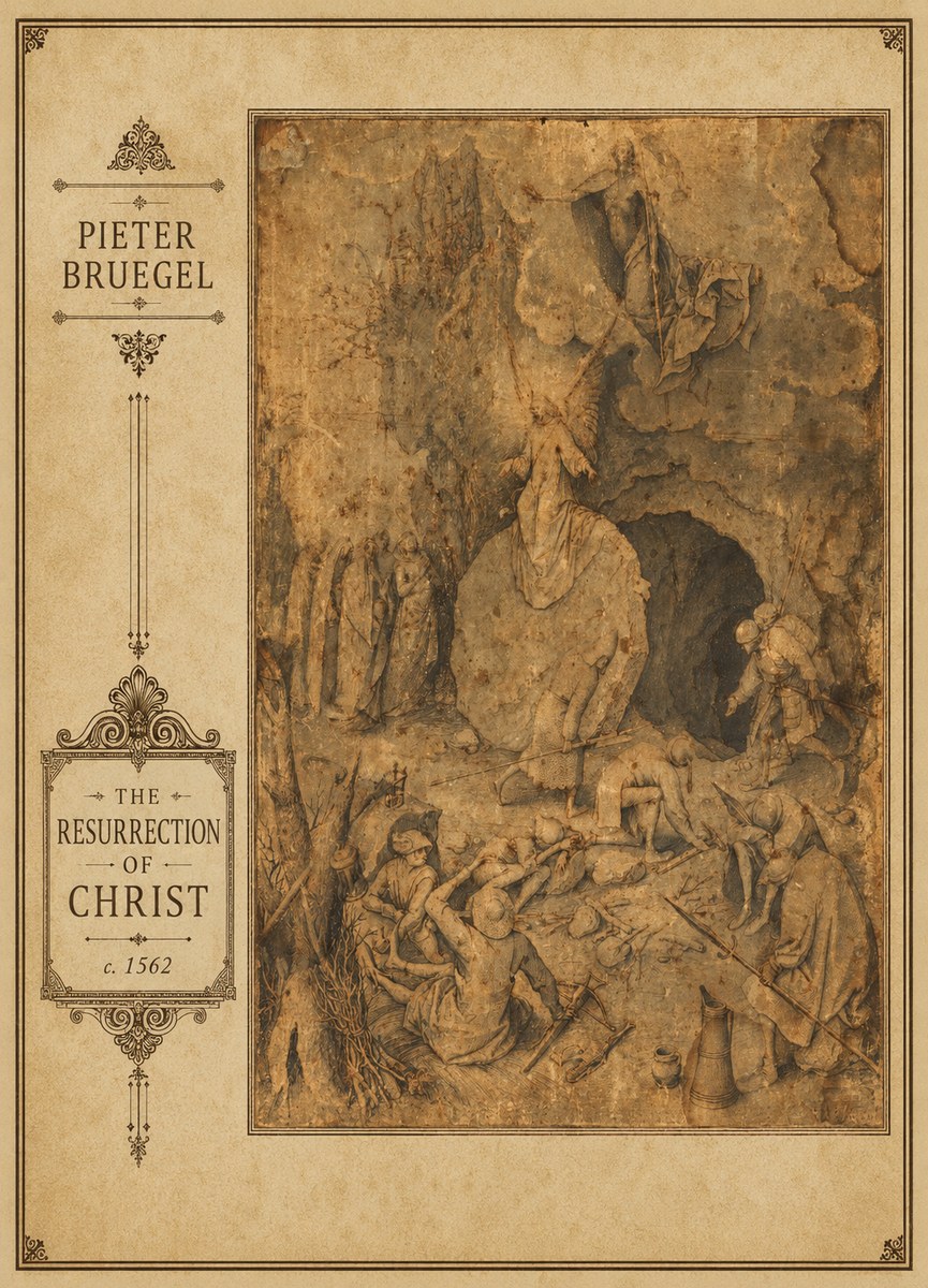 Pieter Bruegel The Resurrection of Christ No3 - Plakát