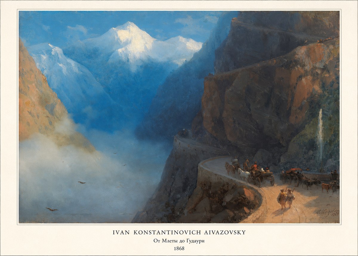 Ivan Konstantinovich Aivazovsky От Млеты До Гудаури No5 - Plakát