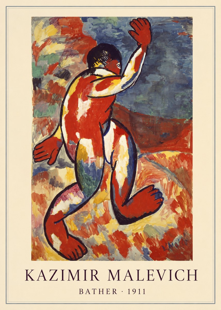 Kazimir Malevich Bather - 1911 No4 - Plakát