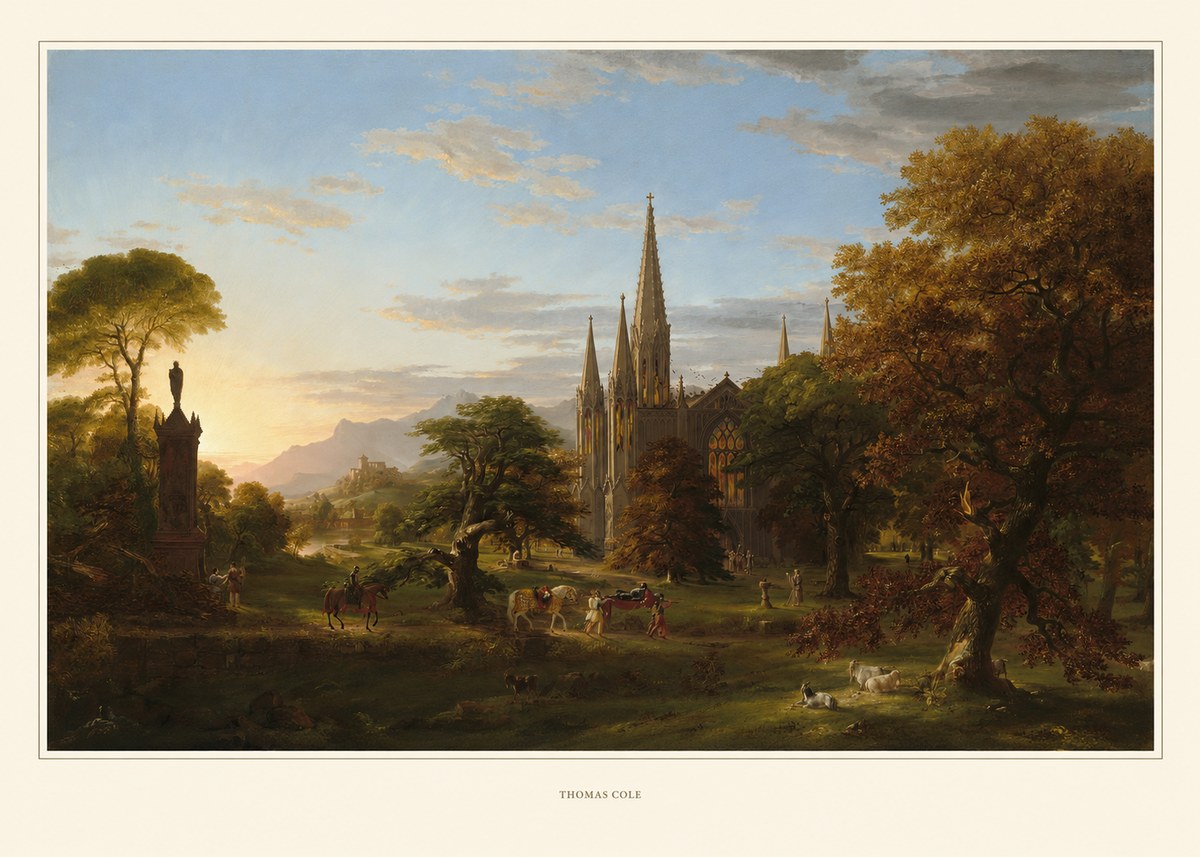 Thomas Cole The Architect's Dream No5 - Plakát
