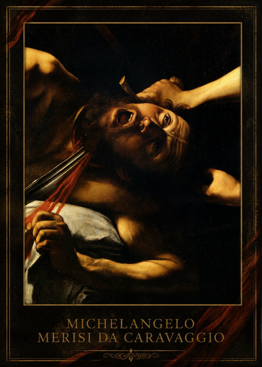 Michelangelo Merisi da Caravaggio David with the Head of Goliath IV No1 - Plakát