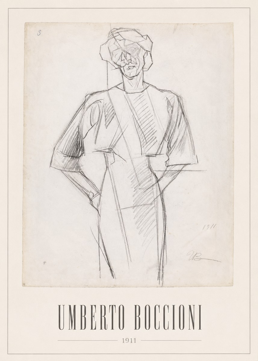 Umberto Boccioni Figure Study, 1911 No1 - Plakát