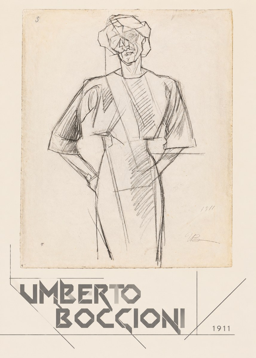 Umberto Boccioni Figure Study, 1911 No4 - Plakát