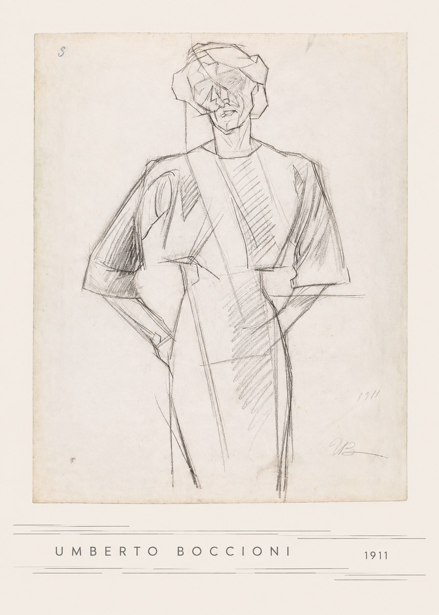 Umberto Boccioni Figure Study, 1911 No5 - Plakát